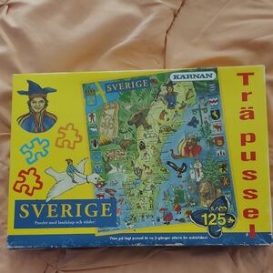 Kärnan Sverige Trä Pussel Wooden Jigsaw Puzzle Sweden Landmarks